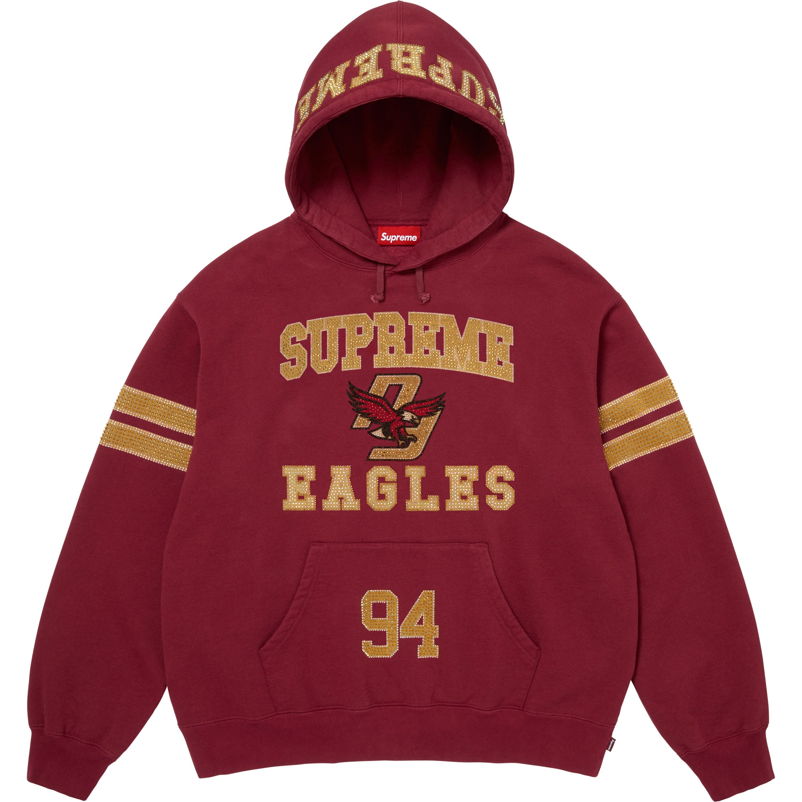 Rhinestone Eagle Hooded Sweatshirt view 15